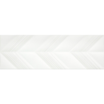 VERTIGO - 10X30, WHITE CHEVRON CHEVRON, GLOSSY